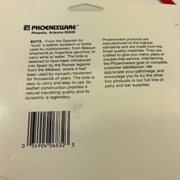 Leather Bota Flask Bag Mr Quencher  Spain 2L New - Picture 7 of 7